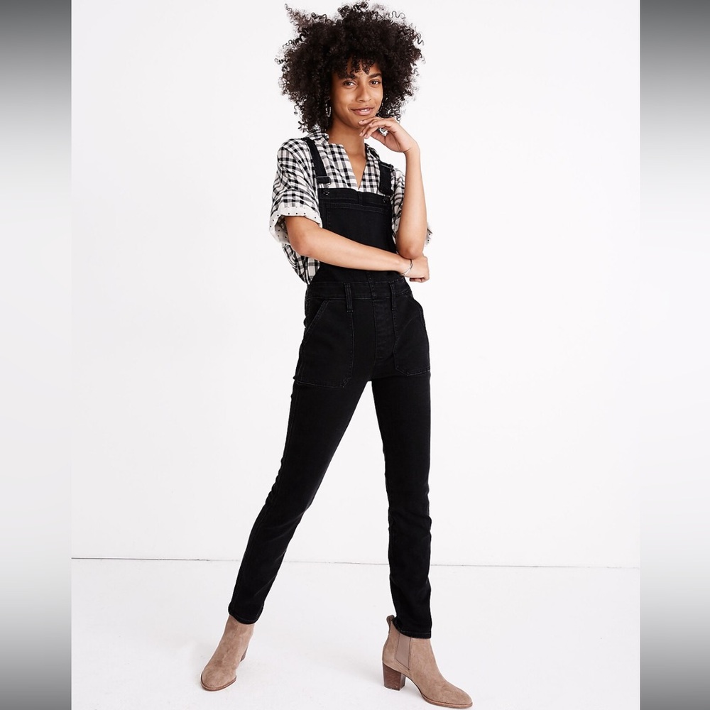 Madewell Skinny Overalls in Lunar Wash